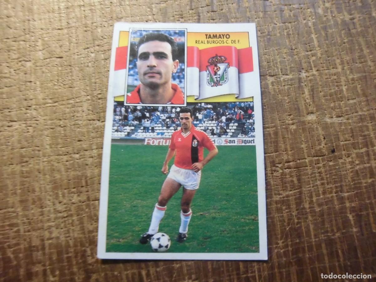 Cromos de f&uacute;tbol: TAMAYO REAL BURGOS LIGA 90-91 EDICIONES ESTE CROMO RECUPERADO
