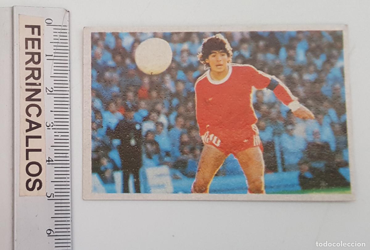 Cromos de f&uacute;tbol: DIEGO ARMANDO MARADONA, MIS EQUIPOS 5, CROMO ESPORT SA, LIGA 1&ordf; DIVISI&Oacute;N 1984 85, SIN PEGAR