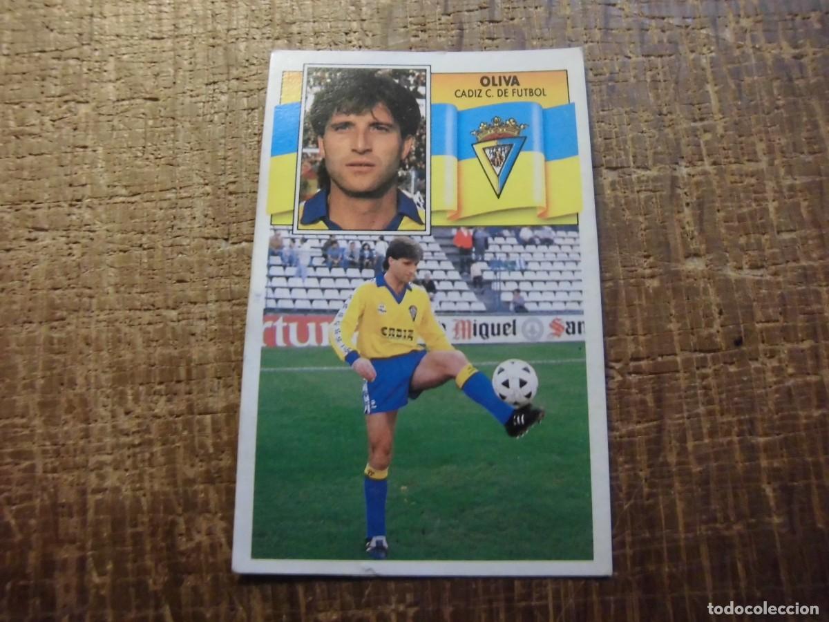 Cromos de f&uacute;tbol: OLIVA C&Aacute;DIZ C.F. LIGA 90-91 EDICIONES ESTE CROMO RECUPERADO