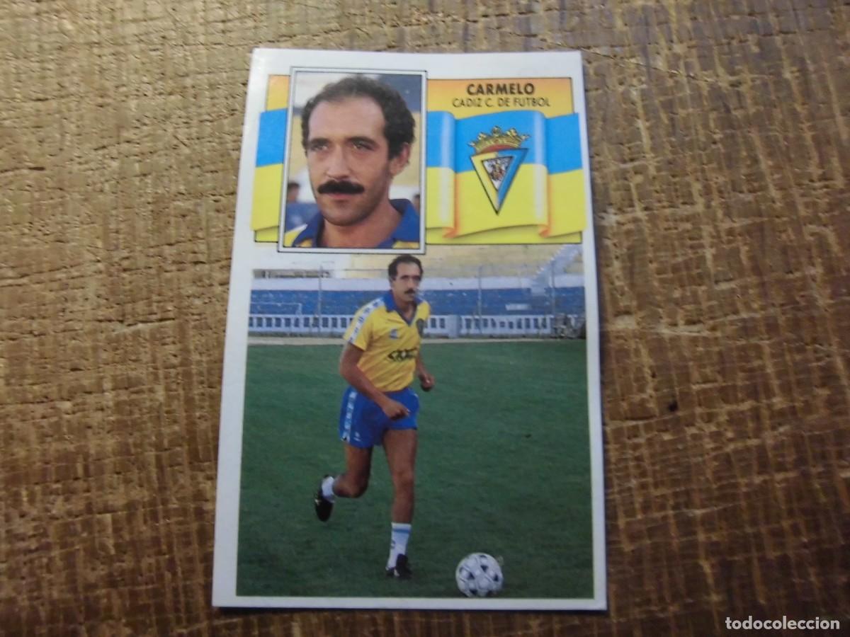 Cromos de f&uacute;tbol: CARMELO C&Aacute;DIZ C.F. LIGA 90-91 EDICIONES ESTE CROMO RECUPERADO