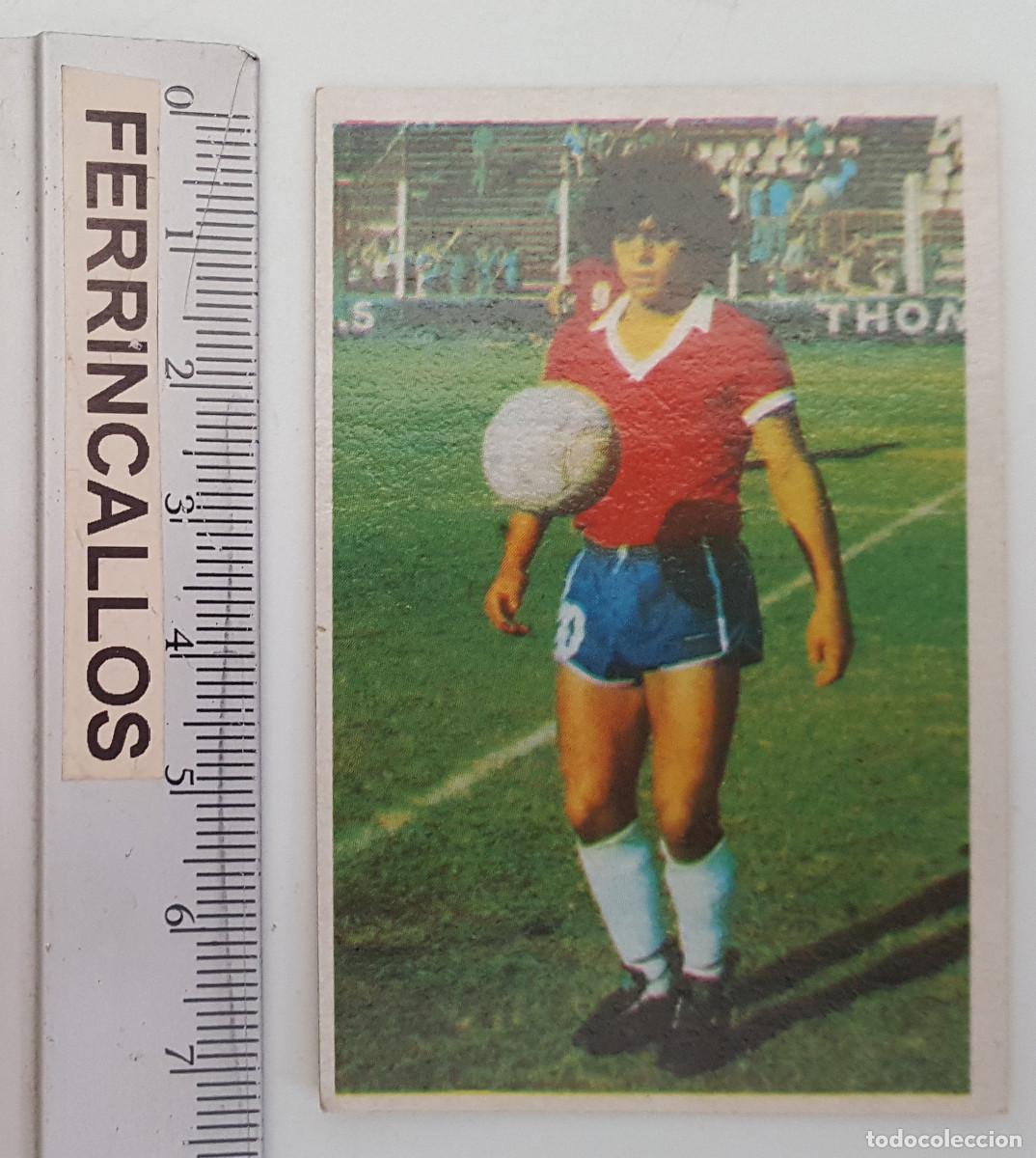 Cromos de f&uacute;tbol: DIEGO ARMANDO MARADONA, MIS EQUIPOS 3, CROMO ESPORT SA, LIGA 1&ordf; DIVISI&Oacute;N 1984 85, SIN PEGAR