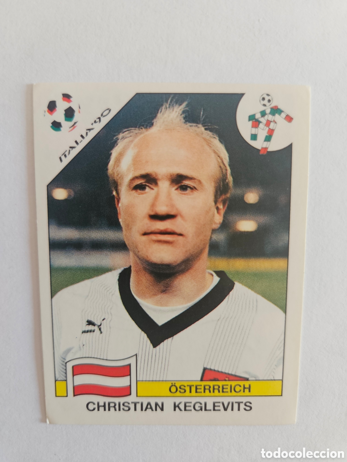 Cromos de f&uacute;tbol: Cromo panini mundial Italia 90 n&uacute;mero 71 Keglevits - Stickers album world cup Italy 1990