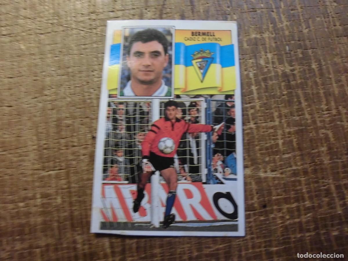 Cromos de f&uacute;tbol: BERMELL C&Aacute;DIZ C.F. LIGA 90-91 EDICIONES ESTE CROMO RECUPERADO
