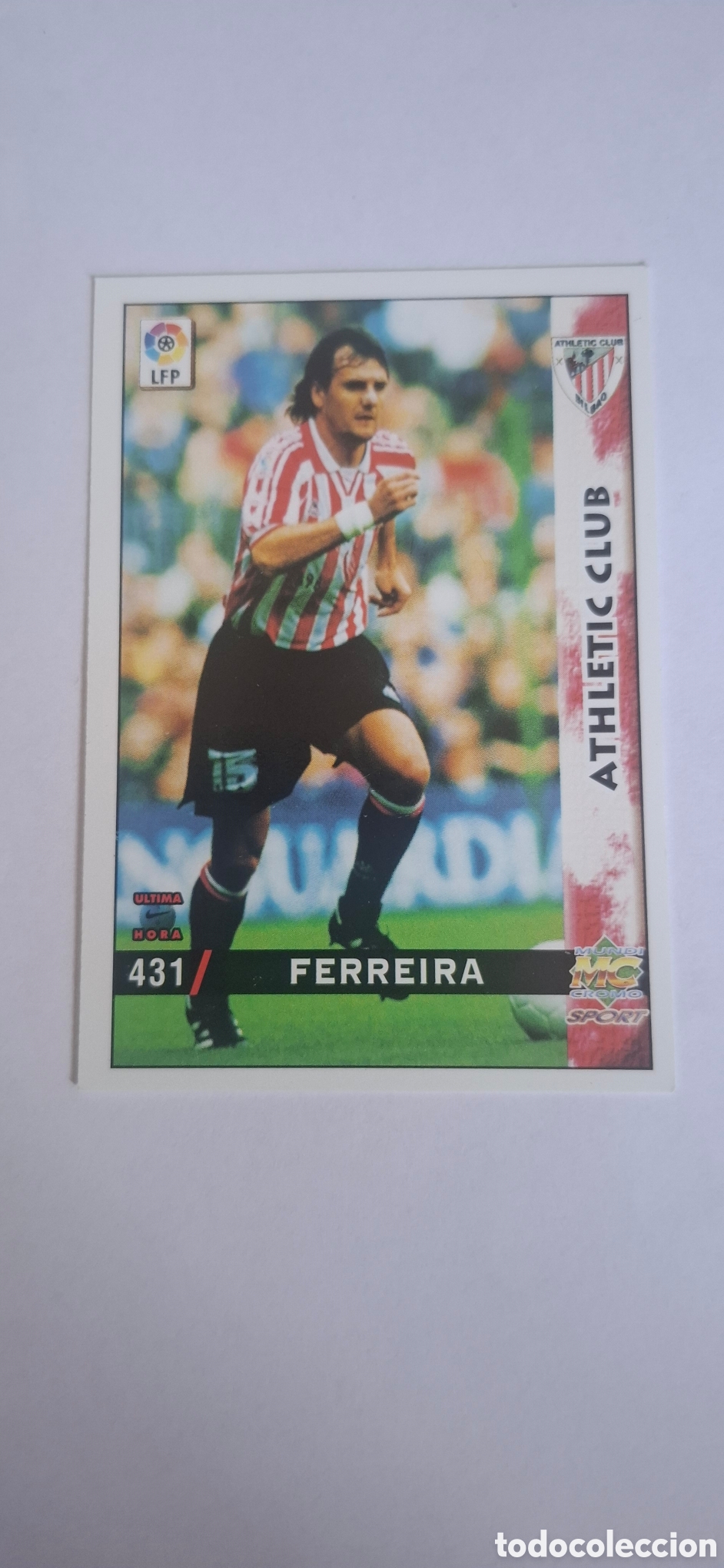 Cromos de f&uacute;tbol: Athletic de Bilbao -N&ordm; 431 Ferreira -&Uacute;ltima Hora -Mundicromo Las Fichas de la Liga 1998-1999-98-99