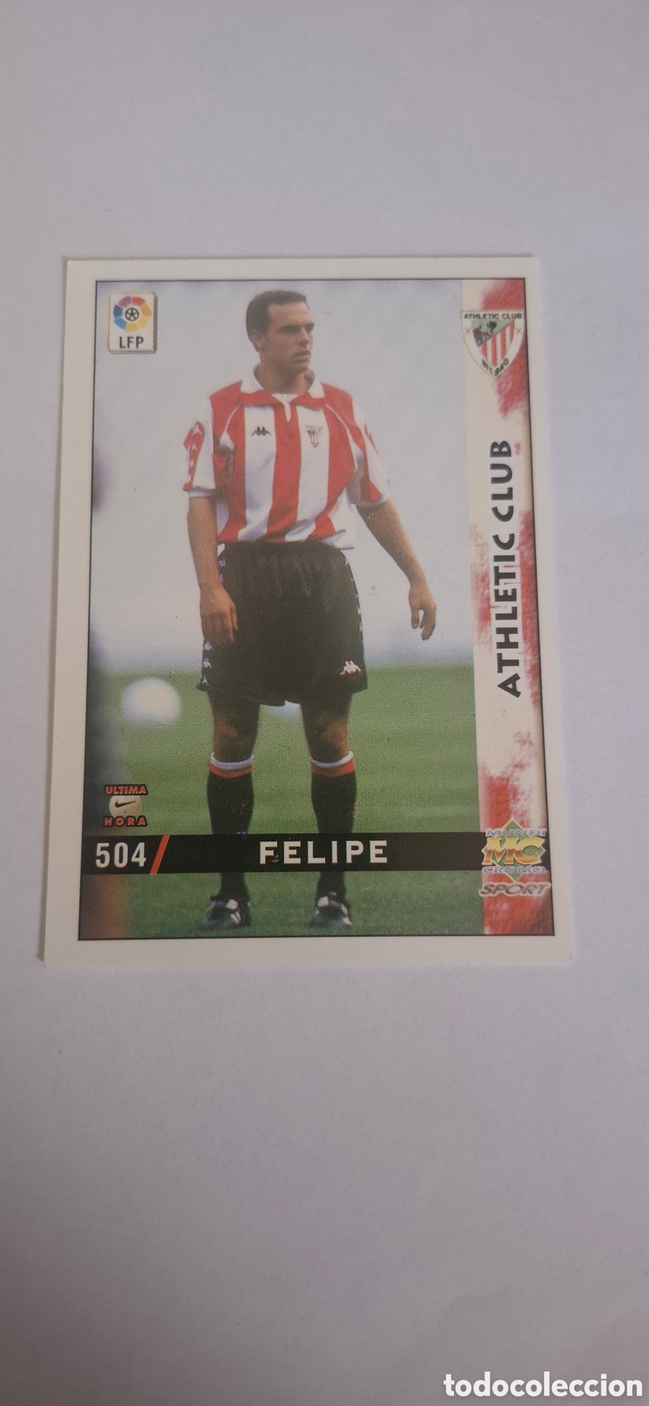 Cromos de Futebol: Athletic de Bilbao -N&ordm; 504 Felipe -&Uacute;ltima Hora -Mundicromo Las Fichas de la Liga 1998-1999-98-99