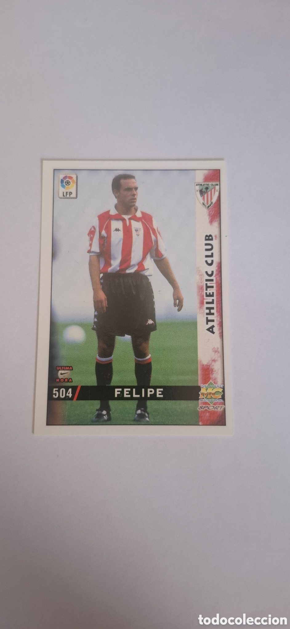 Cromos de Futebol: Athletic de Bilbao -N&ordm; 504 Felipe -&Uacute;ltima Hora -Mundicromo Las Fichas de la Liga 1998-1999-98-99