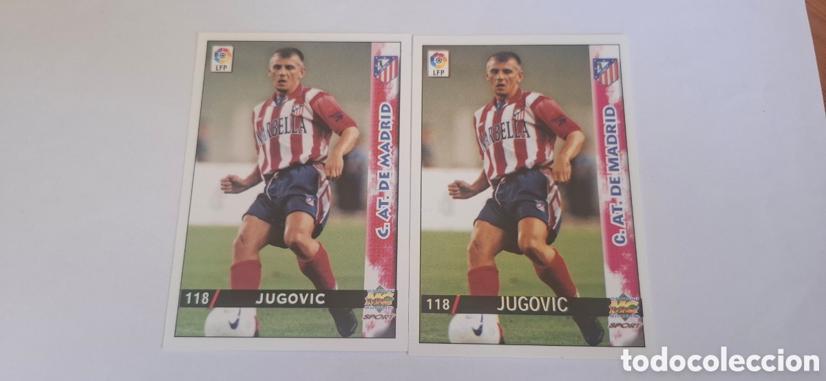 Cromos de Futebol: Atl&eacute;tico de Madrid - N&ordm; 118 Jugovic - Mundicromo Las Fichas de la Liga 1998-1999-98-99