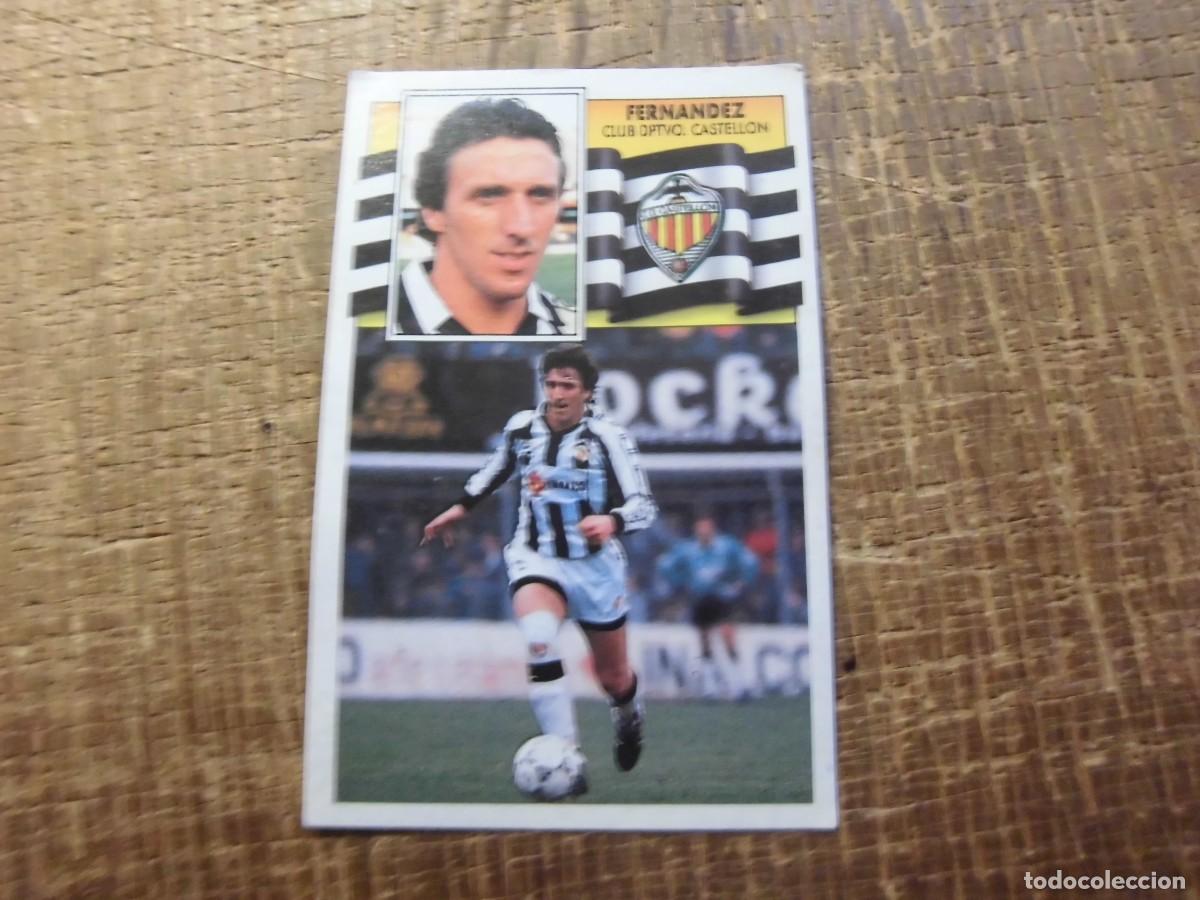 Cromos de f&uacute;tbol: FERN&Aacute;NDEZ CASTELL&Oacute;N LIGA 90-91 EDICIONES ESTE CROMO RECUPERADO
