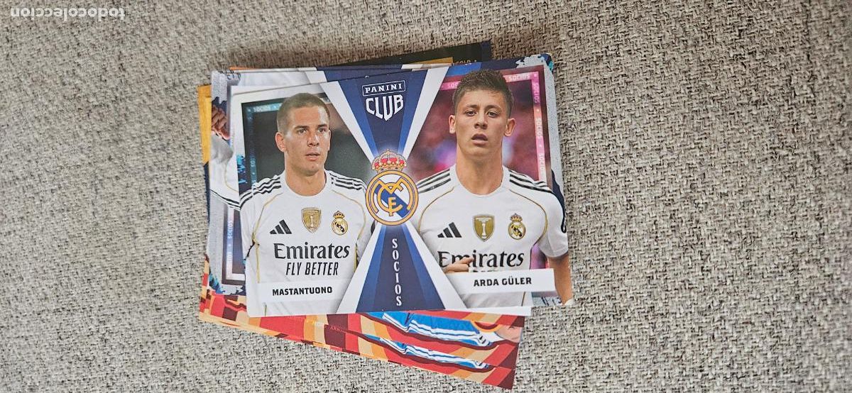 Cromos de Futebol: Mastantuono � Arda G&uuml;ler - 48 - Real Madrid - ADN - liga 2025 2026 25 26 real madrid panini