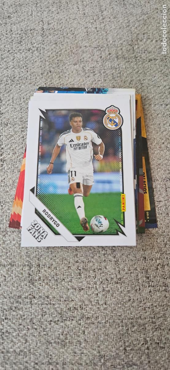 Cromos de Futebol: Rodrygo - 43 - Real Madrid - Zona Fans - liga 2025 2026 25 26 real madrid panini set extra e