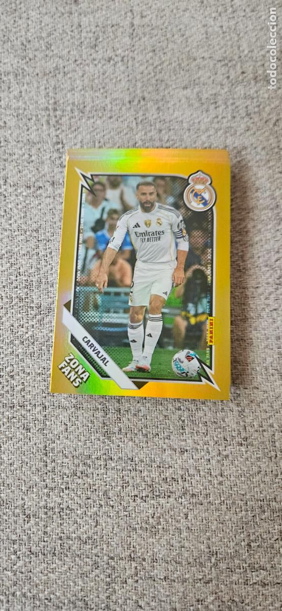 Fu&szlig;ball-Sticker: Carvajal - GOLD2 - Real Madrid - Zona Fans Gold - liga 2025 2026 25 26 real madrid panini se