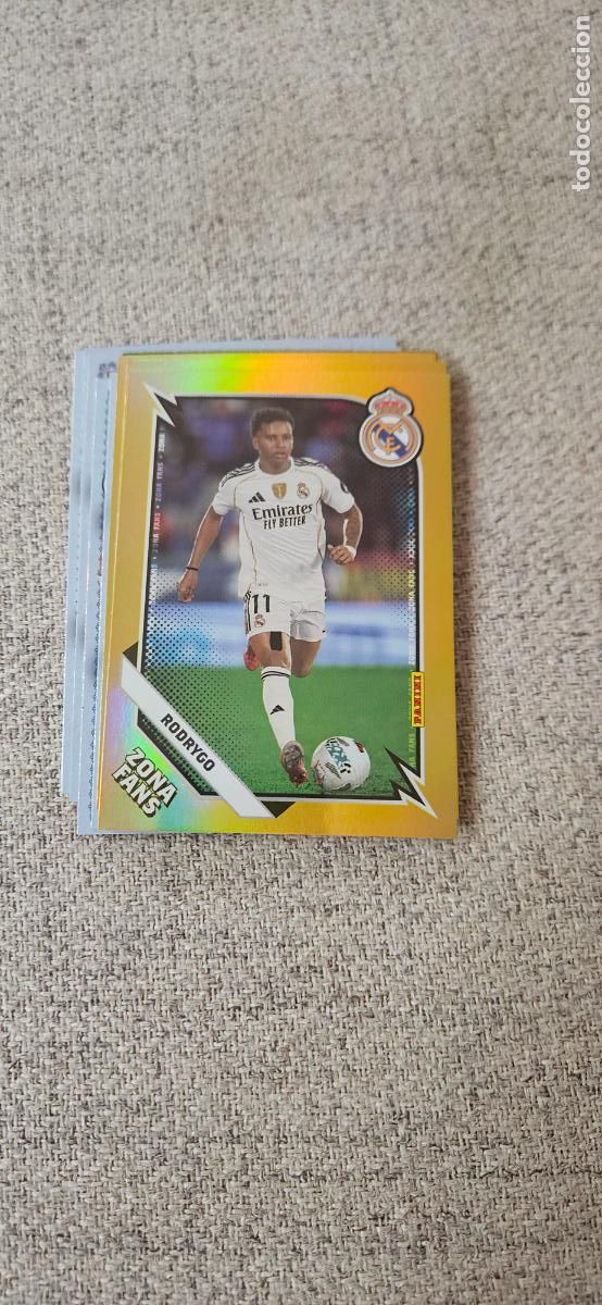 Fu&szlig;ball-Sticker: Rodrygo - GOLD14 - Real Madrid - Zona Fans Gold - liga 2025 2026 25 26 real madrid panini se
