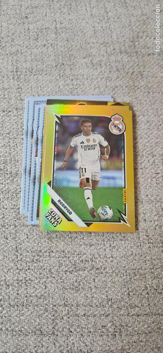 Cromos de f&uacute;tbol: Rodrygo - GOLD14 - Real Madrid - Zona Fans Gold - liga 2025 2026 25 26 real madrid panini se