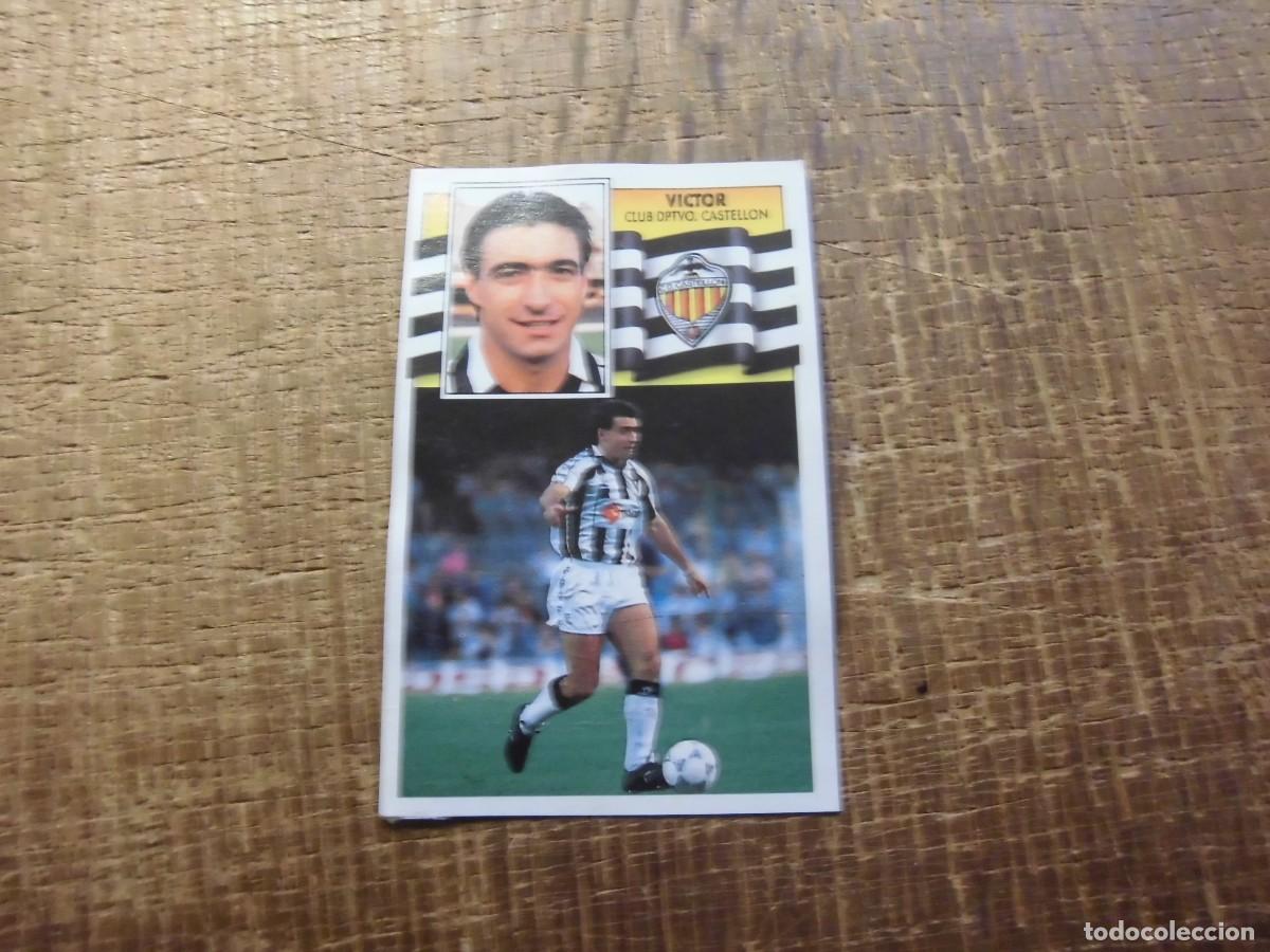 Fu&szlig;ball-Sticker: V&Iacute;CTOR CASTELL&Oacute;N LIGA 90-91 EDICIONES ESTE CROMO RECUPERADO
