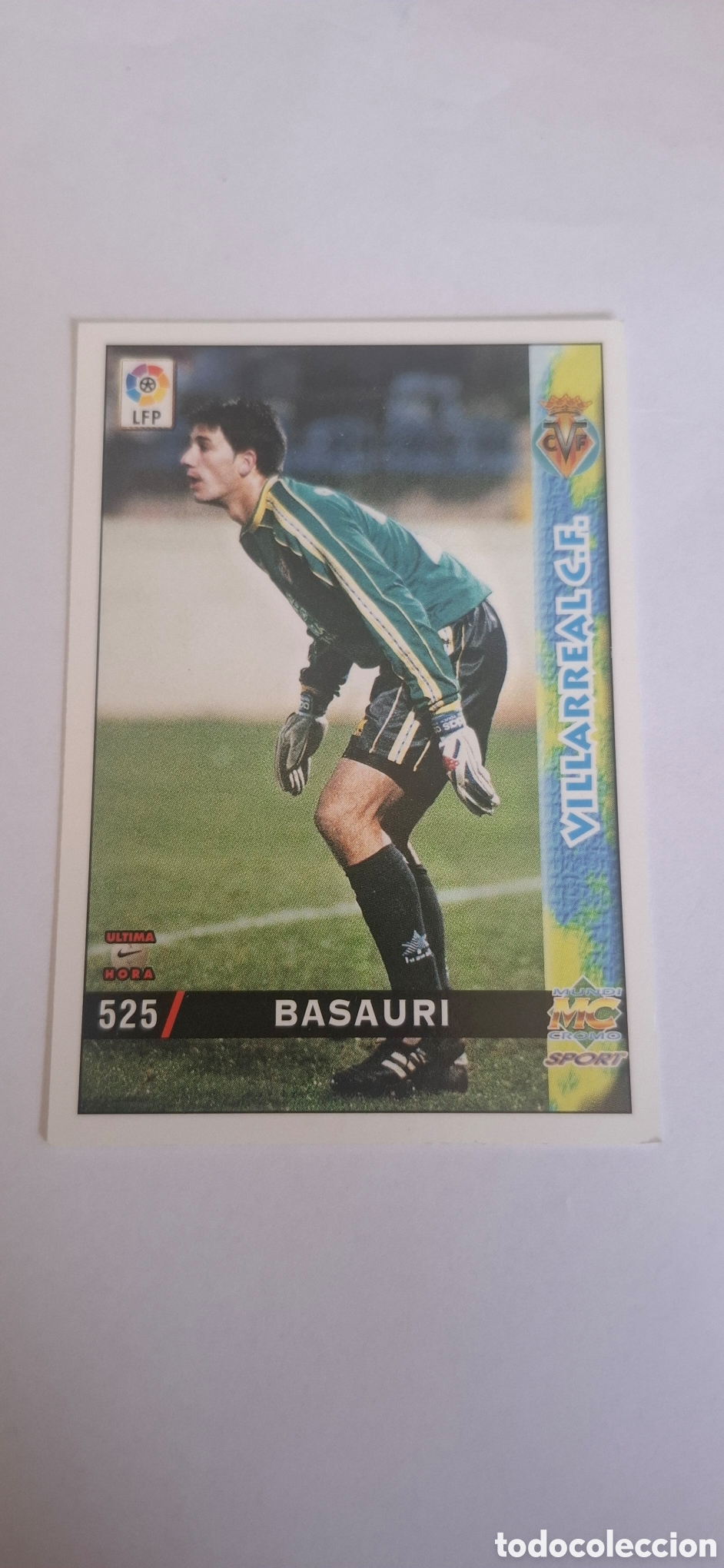 Cromos de f&uacute;tbol: Villarreal -N&ordm; 525 Basauri -&Uacute;ltima Hora -Mundicromo Las Fichas de la Liga 1998-1999-98-99