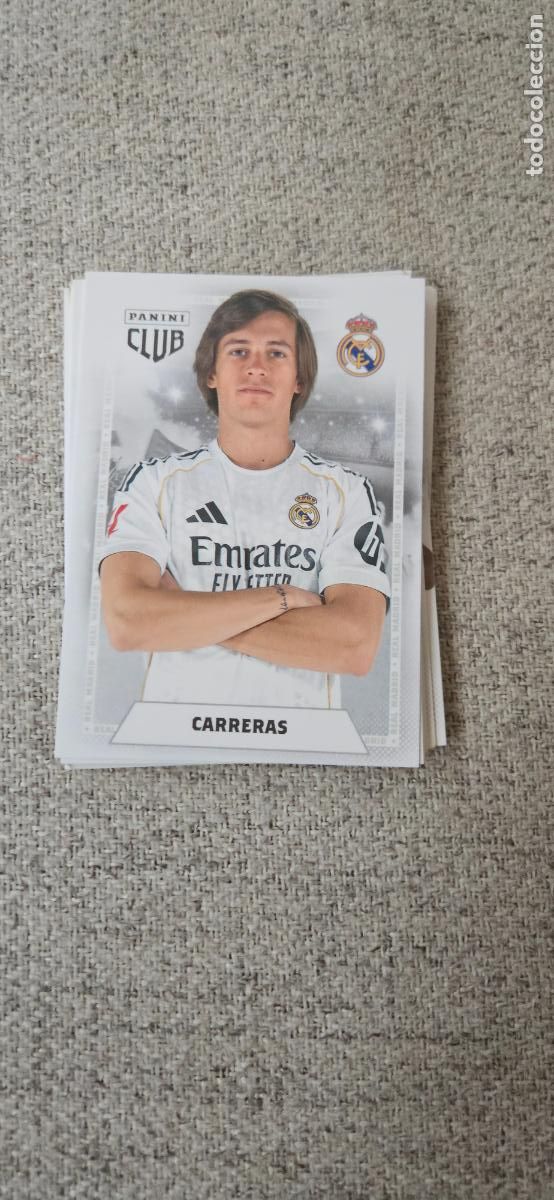Cartes &agrave; collectionner de Football: Carreras - 15 - Real Madrid - Fichaje - liga 2025 2026 25 26 real madrid panini set extra es