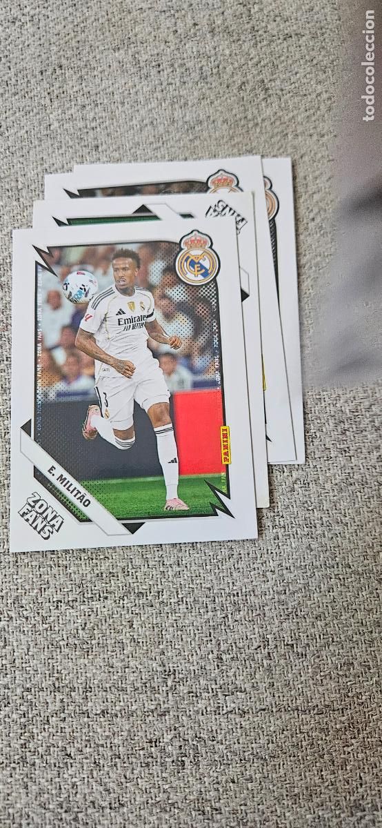 Cartes &agrave; collectionner de Football: E. Milit&atilde;o - 33 - Real Madrid - Zona Fans - liga 2025 2026 25 26 real madrid panini set extr