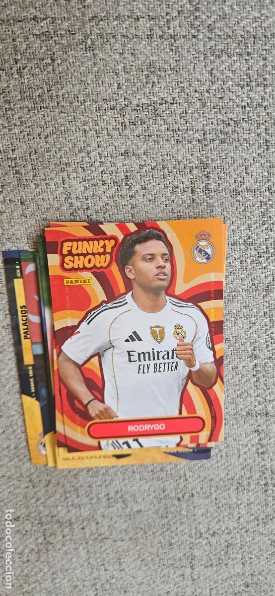 Cartes &agrave; collectionner de Football: Rodrygo - 53 - Real Madrid - Funky Show - liga 2025 2026 25 26 real madrid panini set extra