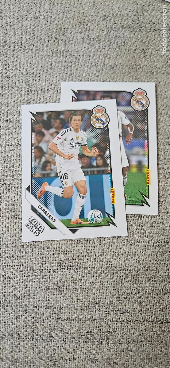 Fu&szlig;ball-Sticker: Carreras - 35 - Real Madrid - Zona Fans - liga 2025 2026 25 26 real madrid panini set extra