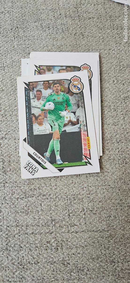 Fu&szlig;ball-Sticker: Courtois - 30 - Real Madrid - Zona Fans - liga 2025 2026 25 26 real madrid panini set extra