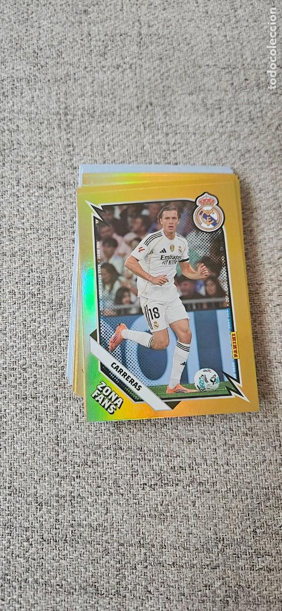 Cromos de f&uacute;tbol: Carreras - GOLD6 - Real Madrid - Zona Fans Gold - liga 2025 2026 25 26 real madrid panini se