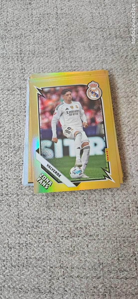 Cromos de f&uacute;tbol: Valverde - GOLD8 - Real Madrid - Zona Fans Gold - liga 2025 2026 25 26 real madrid panini se