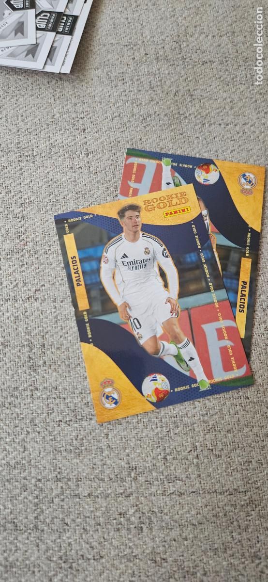 Cromos de f&uacute;tbol: Palacios - 60 - Real Madrid - Rookie Gold - liga 2025 2026 25 26 real madrid panini set extr