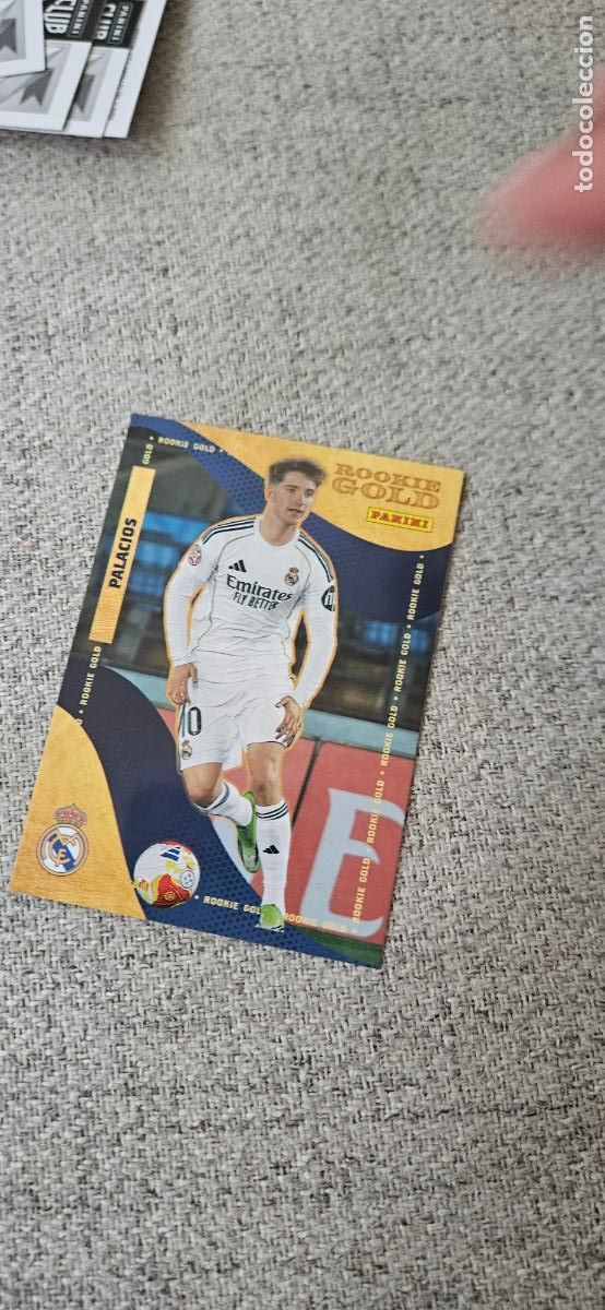 Cromos de f&uacute;tbol: Palacios - 60 - Real Madrid - Rookie Gold - liga 2025 2026 25 26 real madrid panini set extr