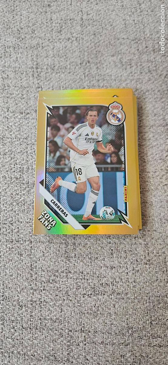 Cromos de f&uacute;tbol: Carreras - GOLD6 - Real Madrid - Zona Fans Gold - liga 2025 2026 25 26 real madrid panini se