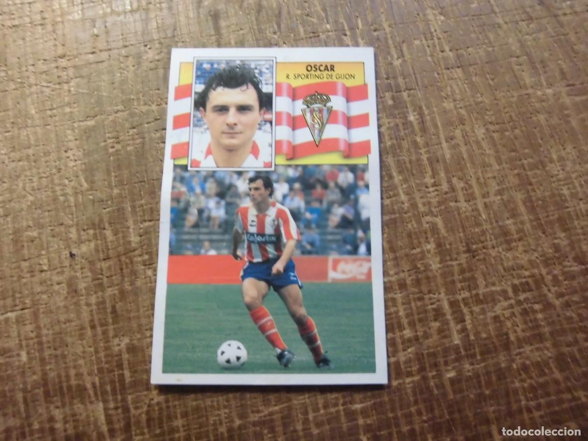 Cromos de f&uacute;tbol: &Oacute;SCAR SPORTING DE GIJ&Oacute;N LIGA 90-91 EDICIONES ESTE CROMO RECUPERADO