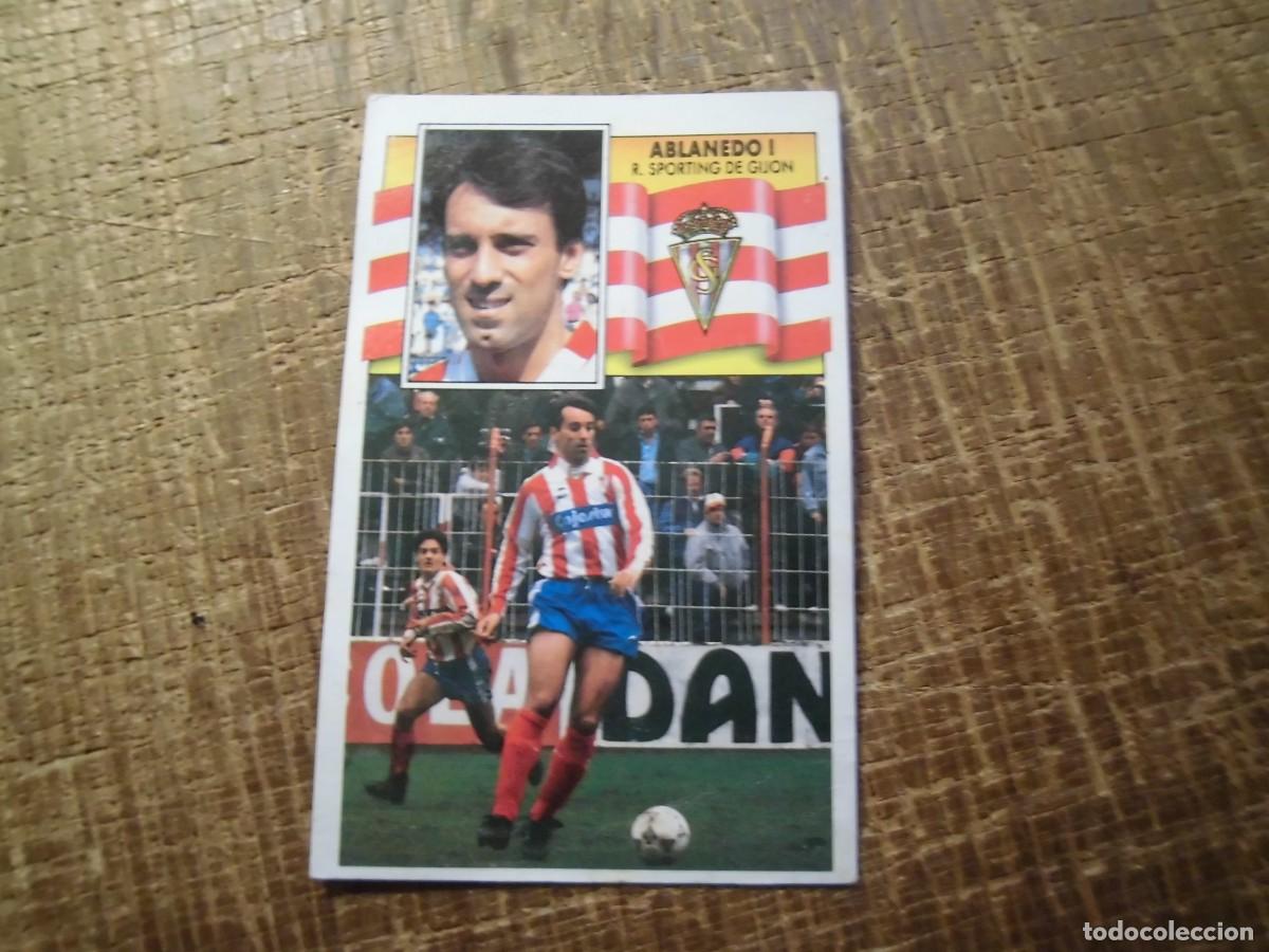 Figurine di Calcio: ABLANEDO I SPORTING DE GIJ&Oacute;N LIGA 90-91 EDICIONES ESTE CROMO RECUPERADO