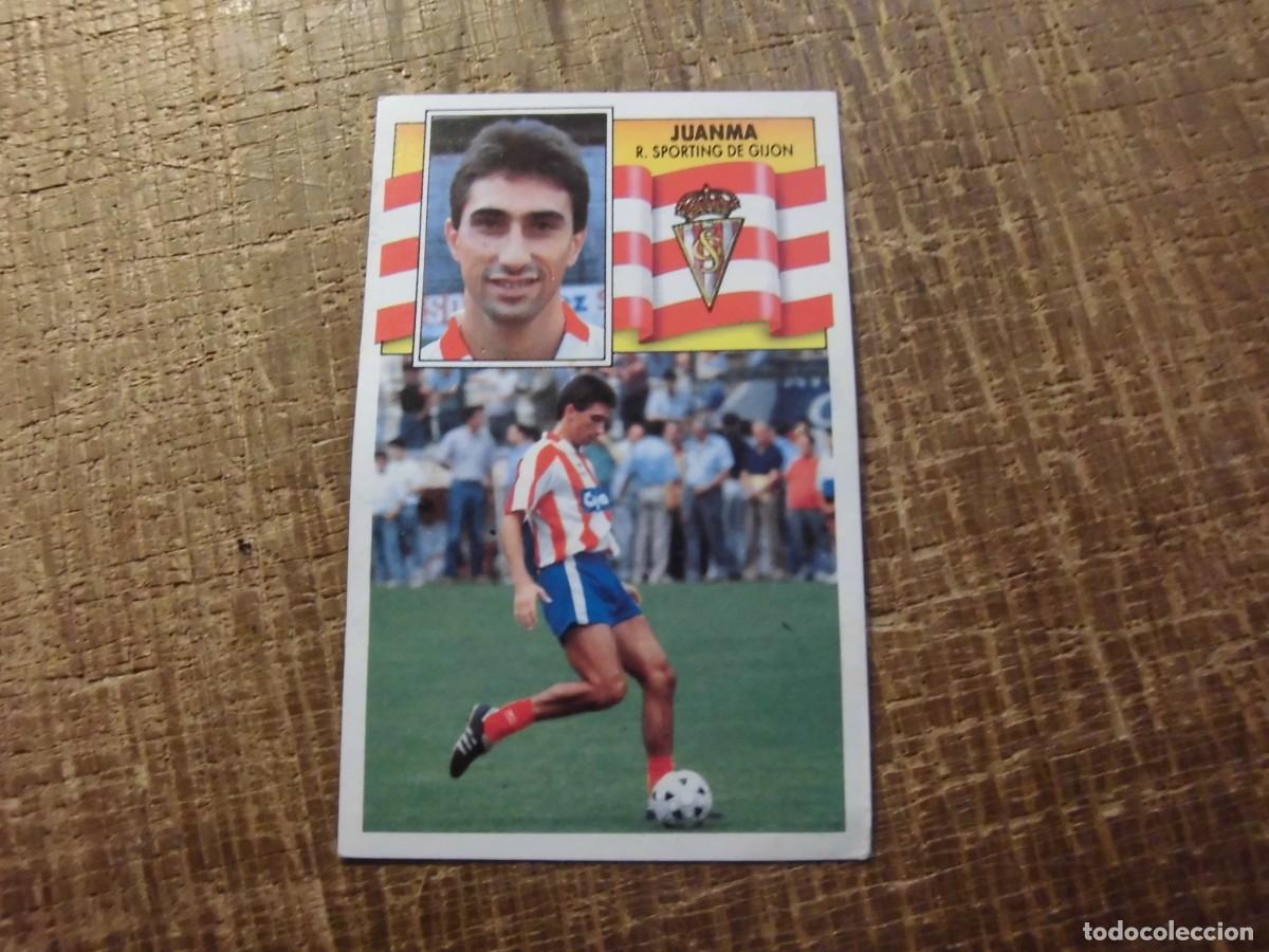 Figurine di Calcio: JUANMA SPORTING DE GIJ&Oacute;N LIGA 90-91 EDICIONES ESTE CROMO RECUPERADO