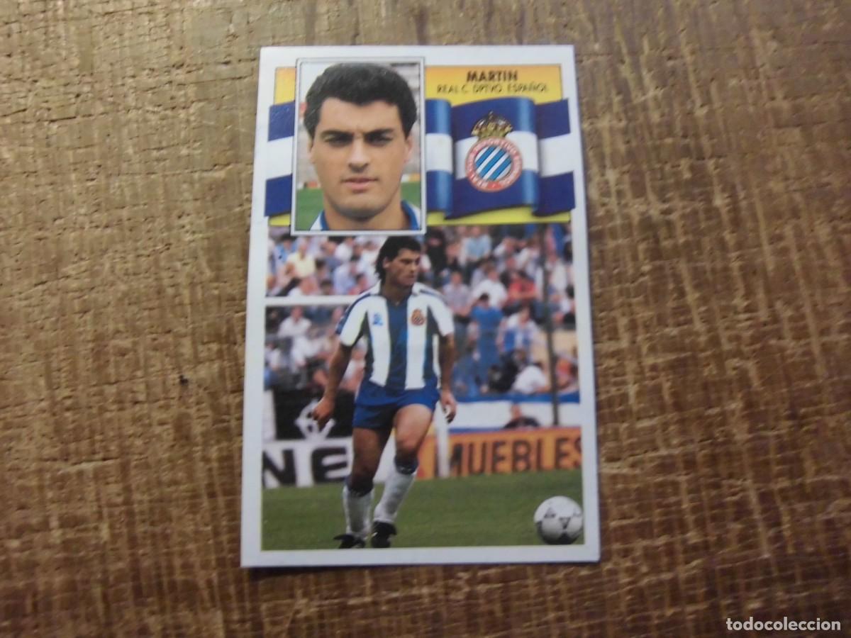 Cromos de f&uacute;tbol: MART&Iacute;N ESPA&Ntilde;OL LIGA 90-91 EDICIONES ESTE CROMO RECUPERADO
