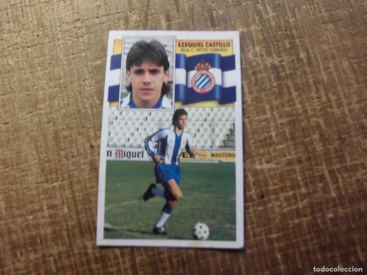 Cromos de f&uacute;tbol: EZEQUIEL CASTILLO ESPA&Ntilde;OL LIGA 90-91 EDICIONES ESTE CROMO RECUPERADO
