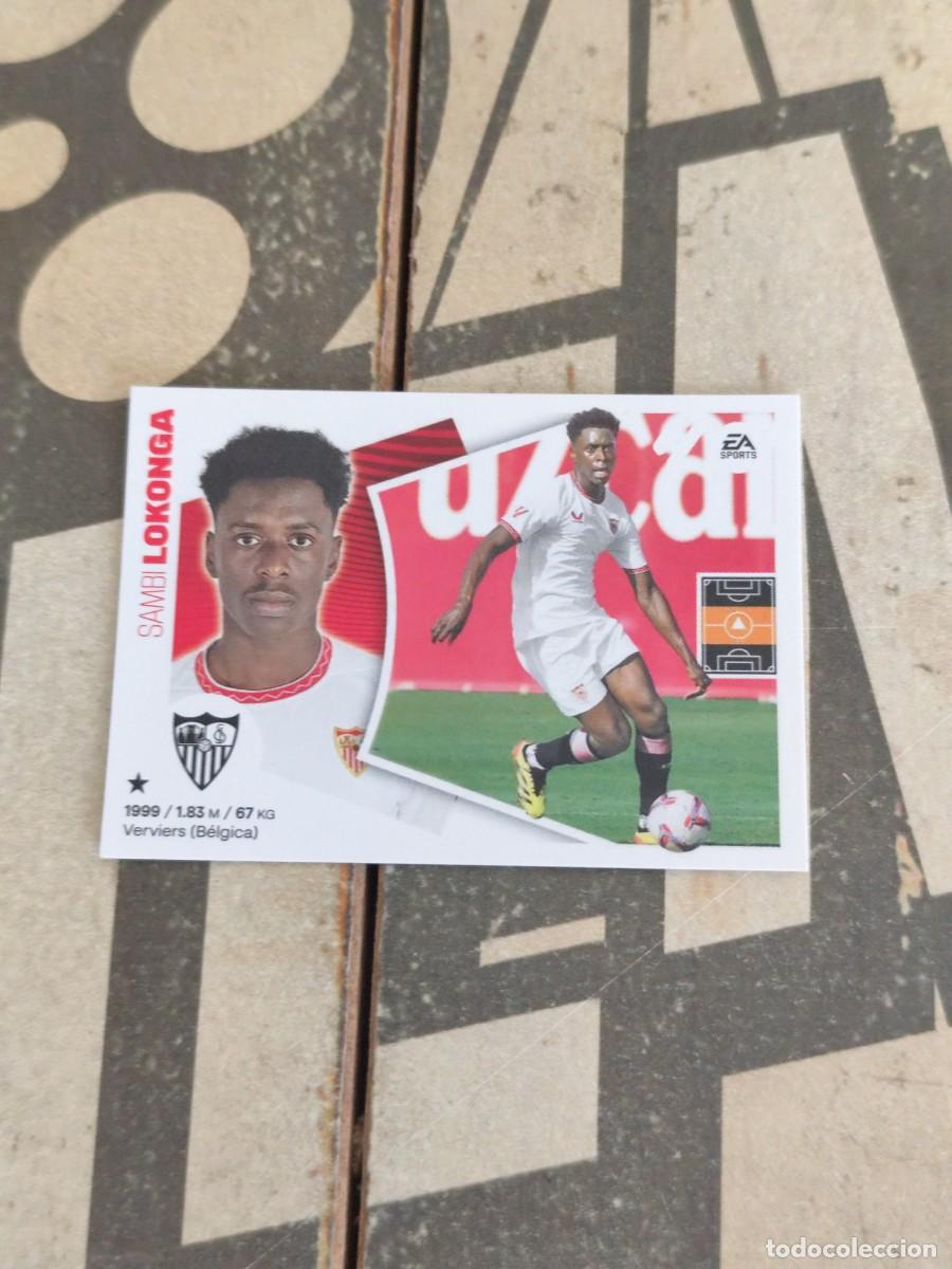 Cromos de f&uacute;tbol: Lokonga N&deg; 13 Sevilla Liga Este 24/25 sin pegar