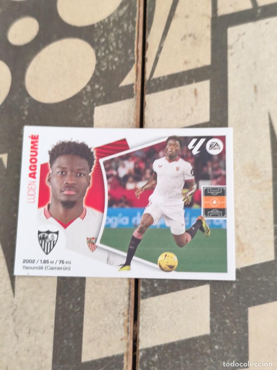 Cromos de f&uacute;tbol: Agoume N&deg; 14 Bis Coloca Sevilla Liga Este 24/25 sin pegar