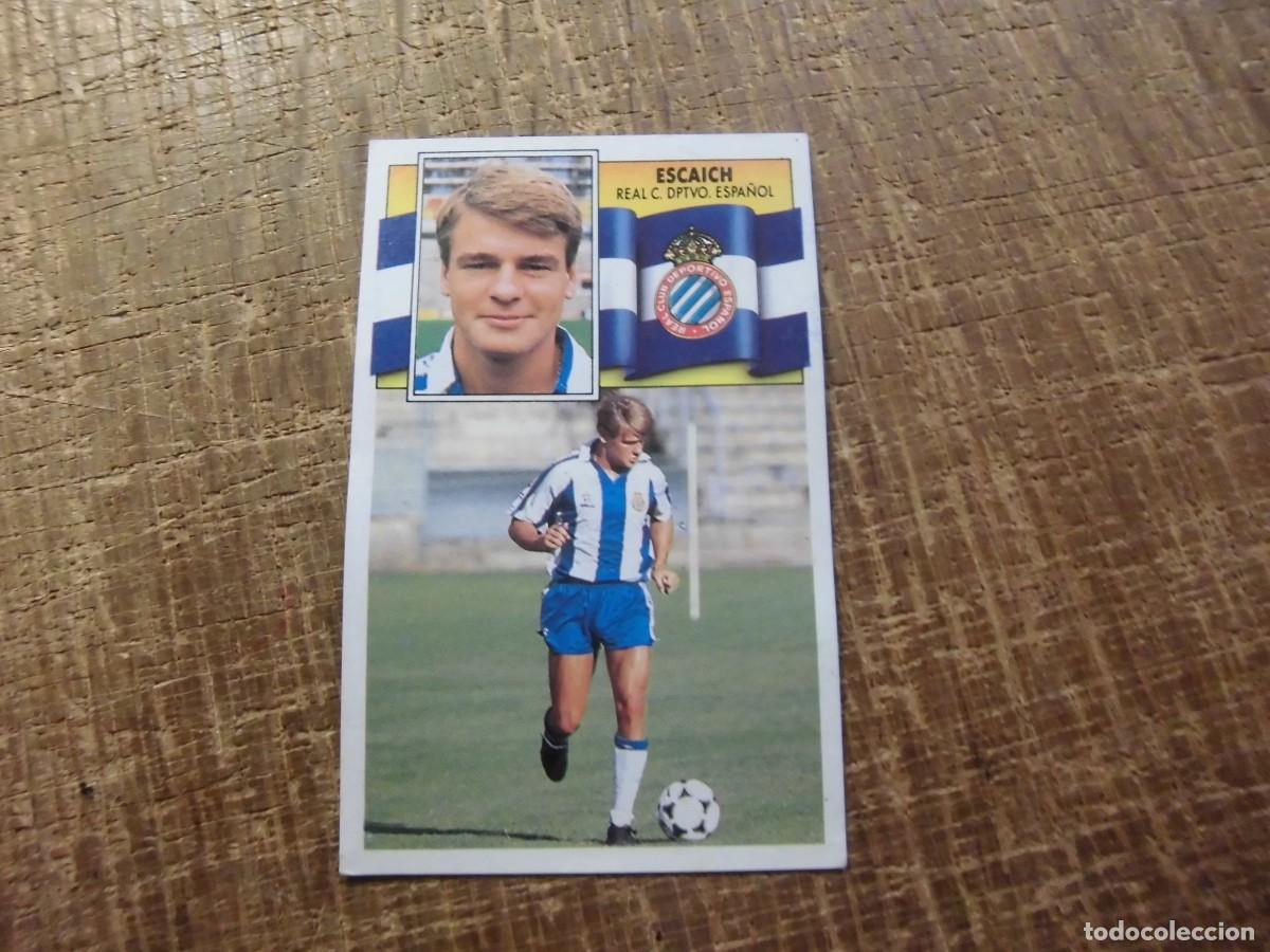 Cromos de f&uacute;tbol: ESCAICH ESPA&Ntilde;OL LIGA 90-91 EDICIONES ESTE CROMO RECUPERADO