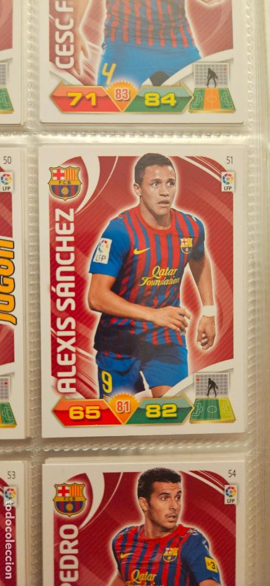 Fu&szlig;ball-Sticker: 51 Alexis S&aacute;nchez Barcelona adrenalyn 2011 2012 11 12 trading card
