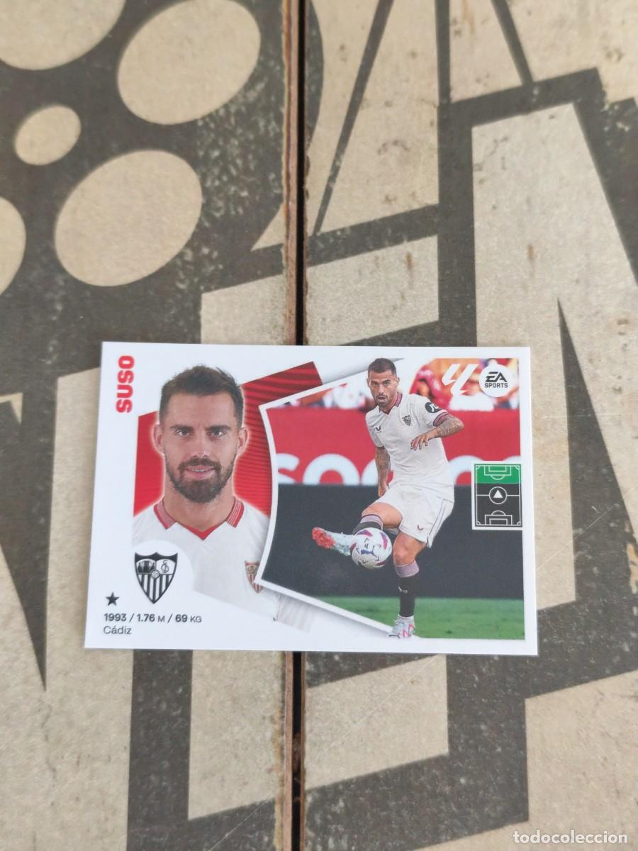 Cromos de f&uacute;tbol: Suso N&deg; 17 Bis Coloca Sevilla Liga Este 24/25 sin pegar