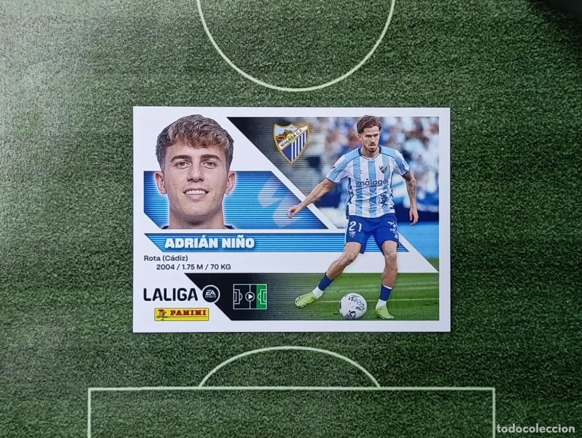 Cromos de f&uacute;tbol: LIGA ESTE 2026 2027 ADRIAN NI&Ntilde;O N&ordm;18 MALAGA CF
