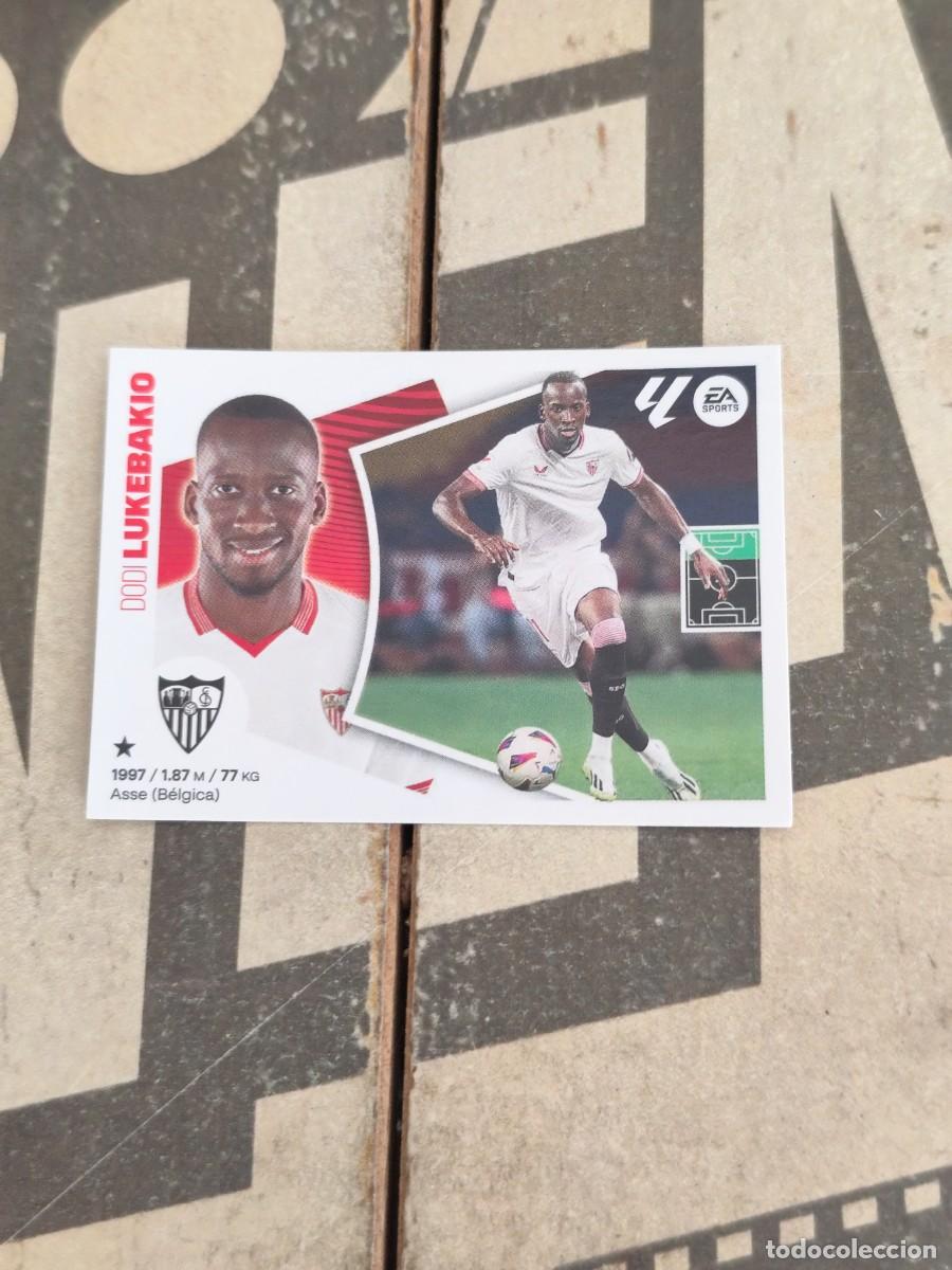 Cromos de f&uacute;tbol: Lukebakio N&deg; 19 Sevilla Liga Este 24/25 sin pegar