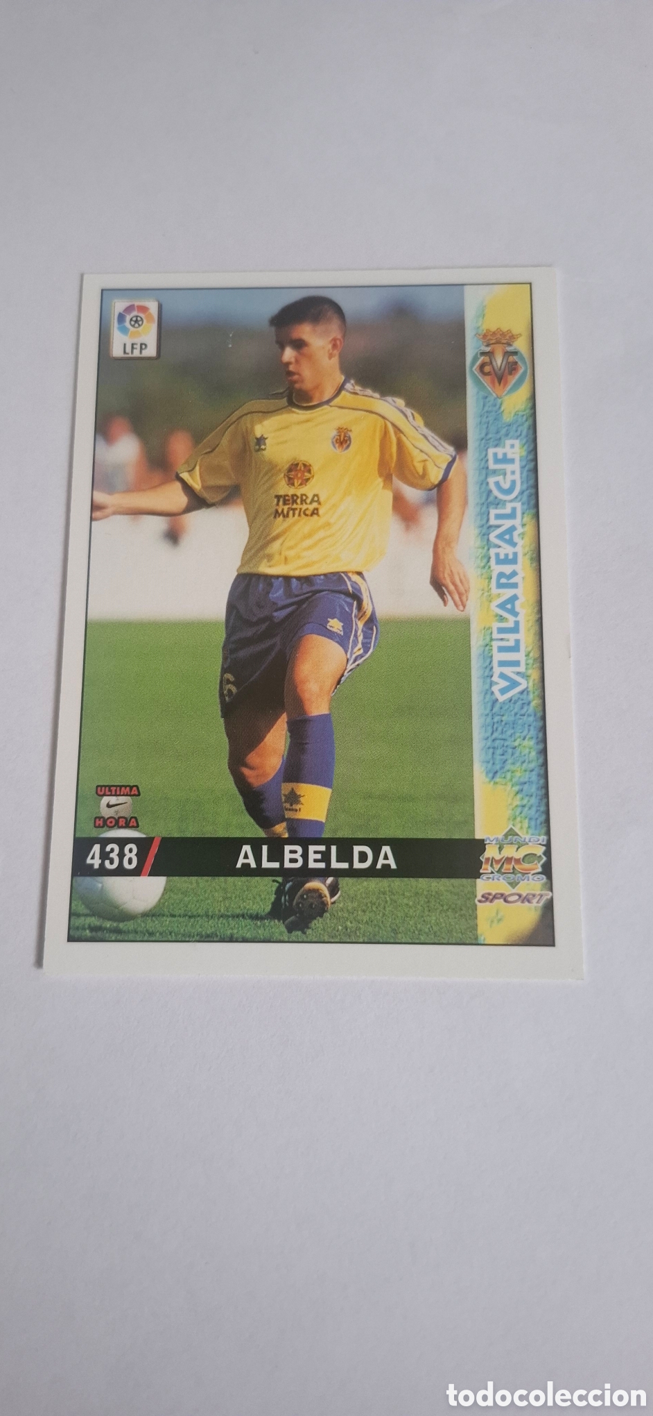 Cromos de Futebol: Villarreal -N&ordm; 438 Albelda -&Uacute;ltima Hora -Mundicromo Las Fichas de la Liga 1998-1999-98-99