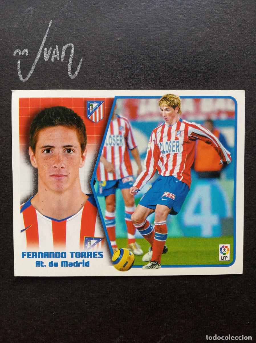 Cromos de f&uacute;tbol: FERNANDO TORRES ATLETICO MADRID ESPA&Ntilde;A ⚽ COLECCIONES ESTE &reg; 2005 2006 LIGA 05 06 SIN PEGAR NUNCA
