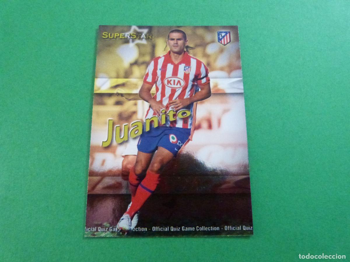 Figurine di Calcio: TRADING CARD FUTBOL JUANITO ATLETICO MADRID BRILLO N&ordm; 105 FICHAS LIGA MUNDICROMO 2009-2010