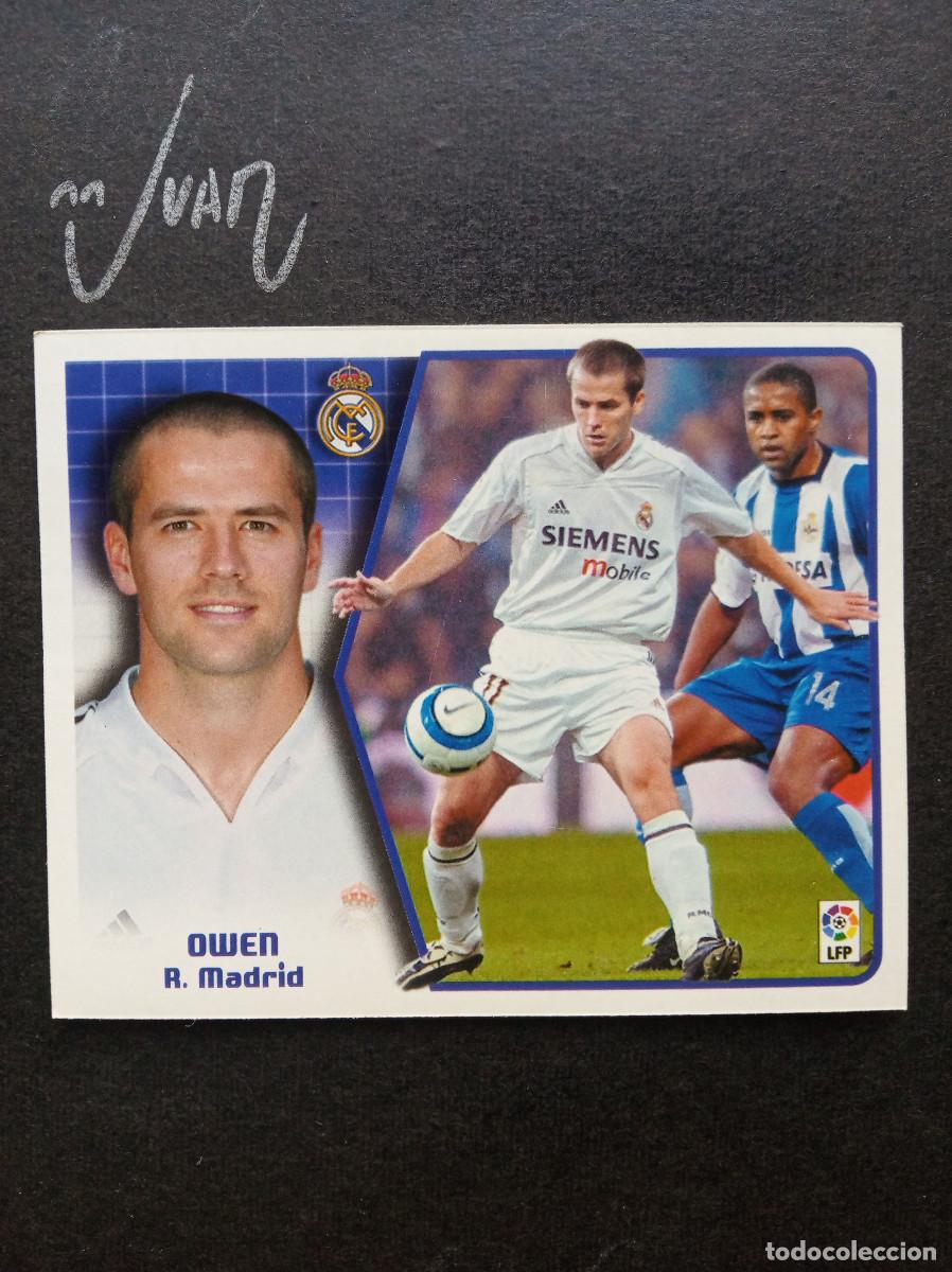 Cromos de f&uacute;tbol: MICHAEL OWEN REAL MADRID INGLATERRA ⚽ COLECCIONES ESTE &reg; 2005 2006 LIGA 05 06 SIN PEGAR NUNCA