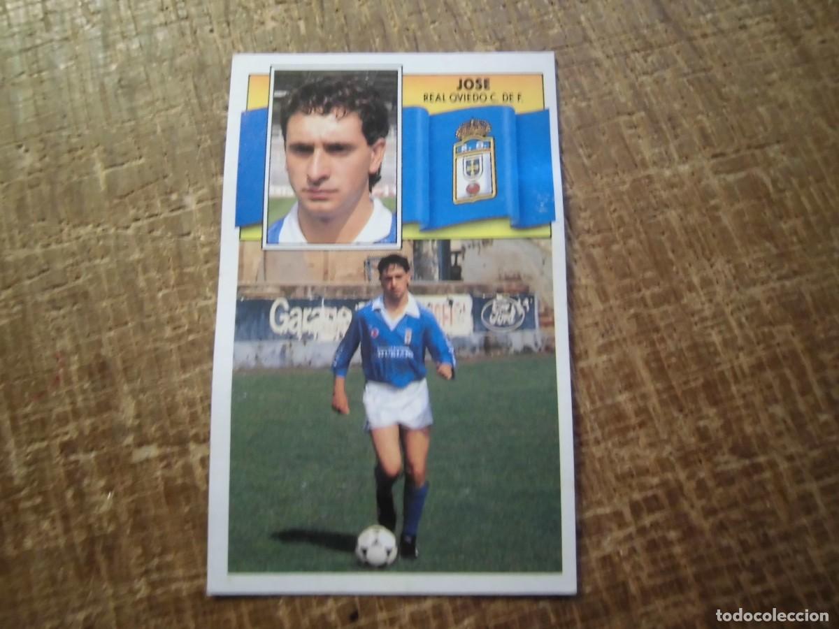 Cromos de f&uacute;tbol: JOSE REAL OVIEDO LIGA 90-91 EDICIONES ESTE CROMO RECUPERADO