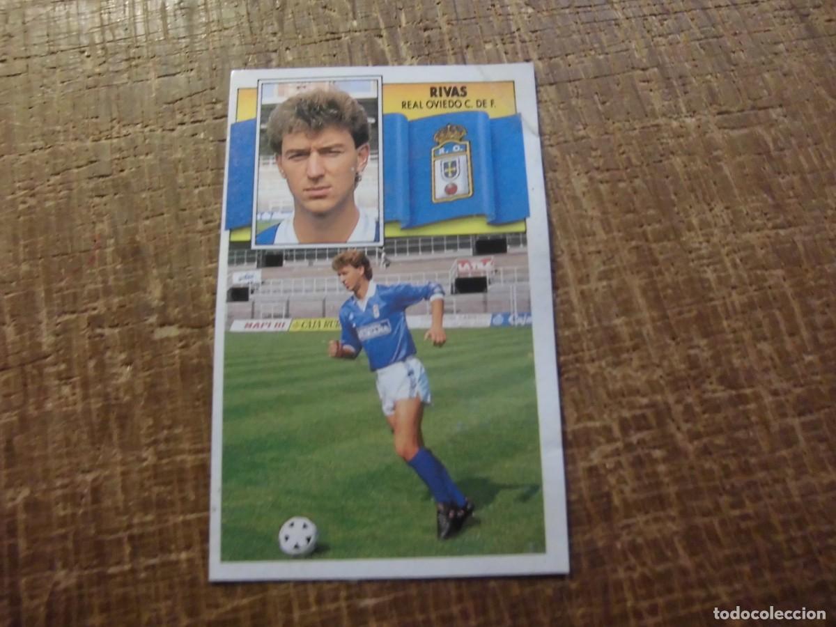 Cromos de f&uacute;tbol: RIVAS REAL OVIEDO LIGA 90-91 EDICIONES ESTE CROMO RECUPERADO