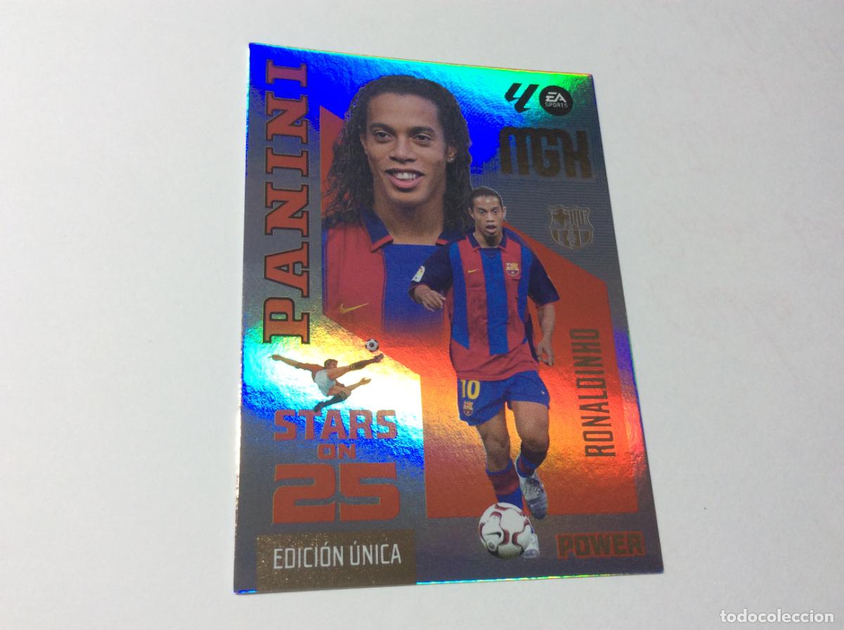 Cromos de f&uacute;tbol: 436 RONALDINHO FC BARCELONA STARS ON 25 2026 2027 26 27 MGK Panini