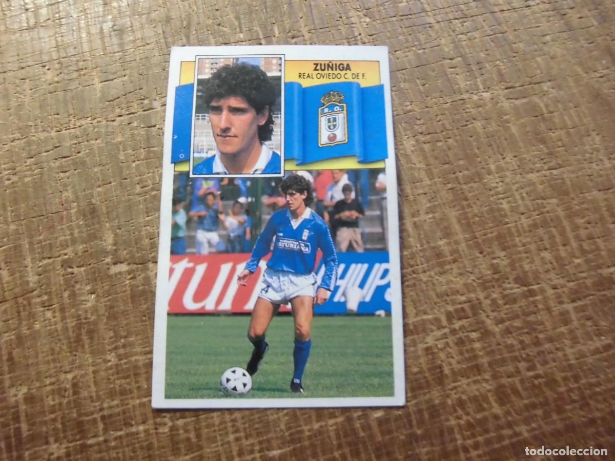 Cromos de f&uacute;tbol: Z&Uacute;&Ntilde;IGA REAL OVIEDO LIGA 90-91 EDICIONES ESTE CROMO RECUPERADO