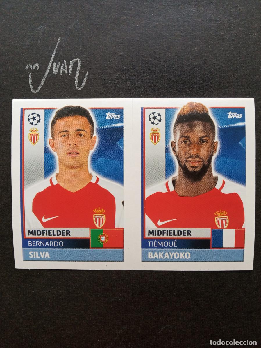 Cromos de f&uacute;tbol: 9 - 10 BERNARDO SILVA MONACO REAL MADRID 2026 27 ⚽ TOPPS &reg; CHAMPIONS 2016 2017 16 17 SIN PEGAR NUEVO